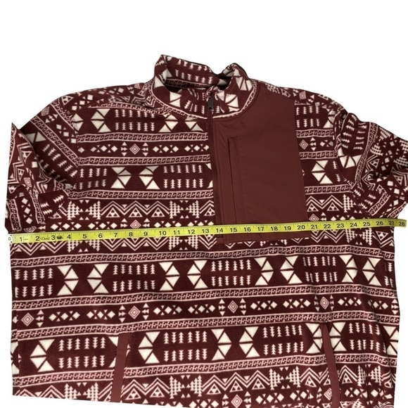 Duluth Trading Co Men's Checkpoint Fleece Pattern 1/4 Zip Mock Pullover. Size XL - Picture 3 of 7